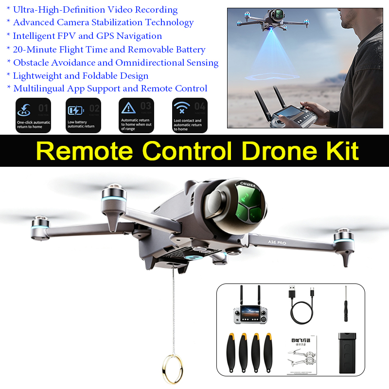 A26 Pro GPS Drone with 4.5-inc - Drone Gps Mount recension och pris