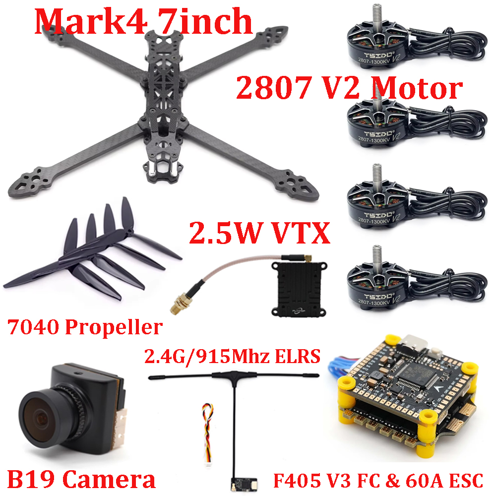 Mark4 7inch Frame Kit F405 V3  - Drone Power Distribution Board recension och pris